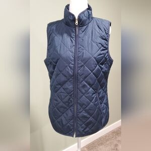 Old Navy Women's Quilted Dark Blue Vest